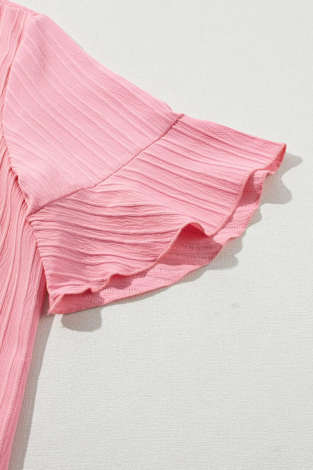 Plus Size V-Neck Half Sleeve Blouse - Plus Size Shirts by Trendsi | Available at Handbags Specialist Headquarter