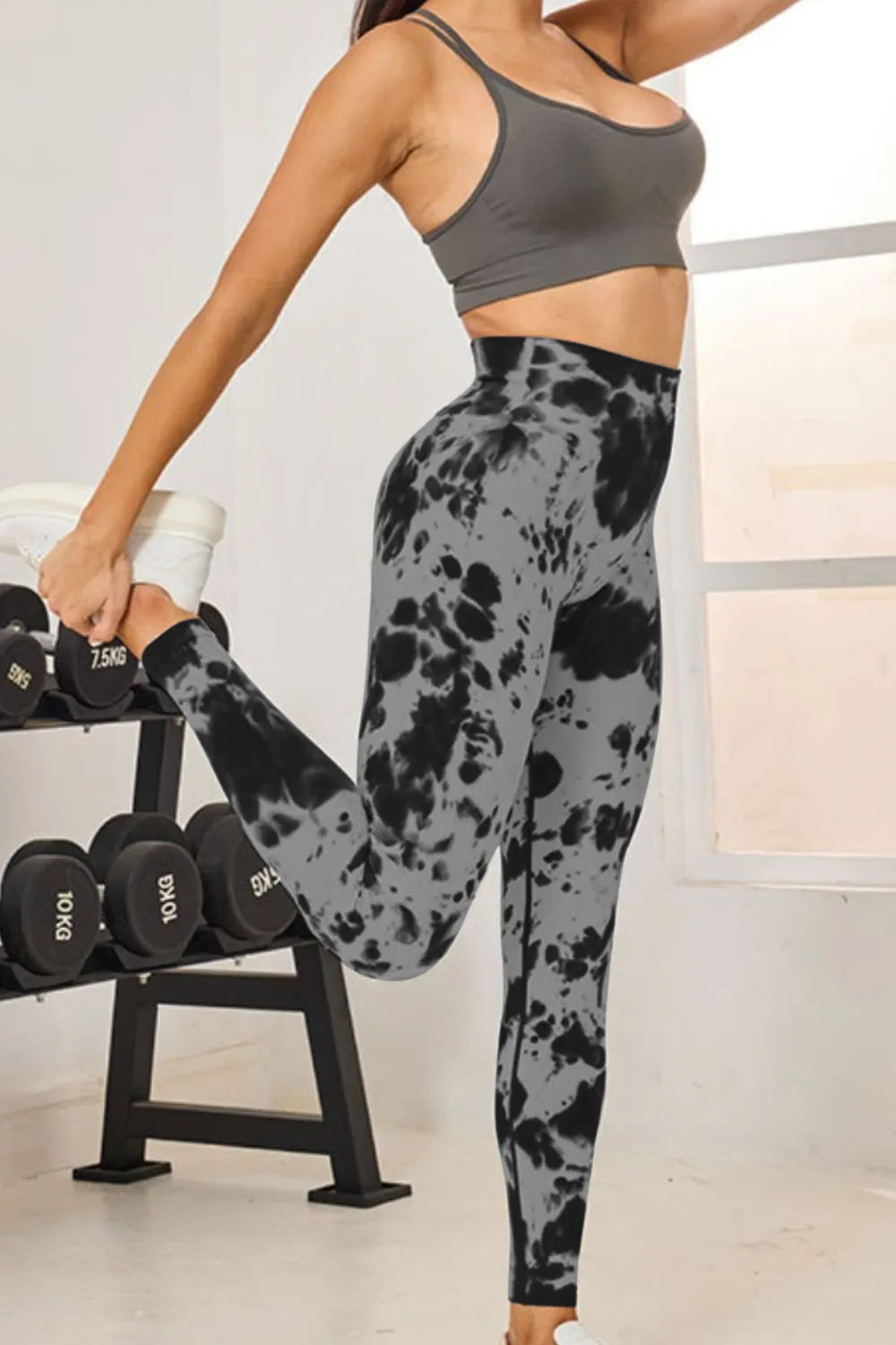 Tie-Dye High Waist Active Leggings - Leggings by Trendsi | Available at Handbags Specialist Headquarter