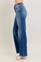 Judy Blue Full Size High Waist 90's Straight Leg Jeans Plus Size - Women / Jeans & Denim by Trendsi | Available at Handbags Specialist Headquarter