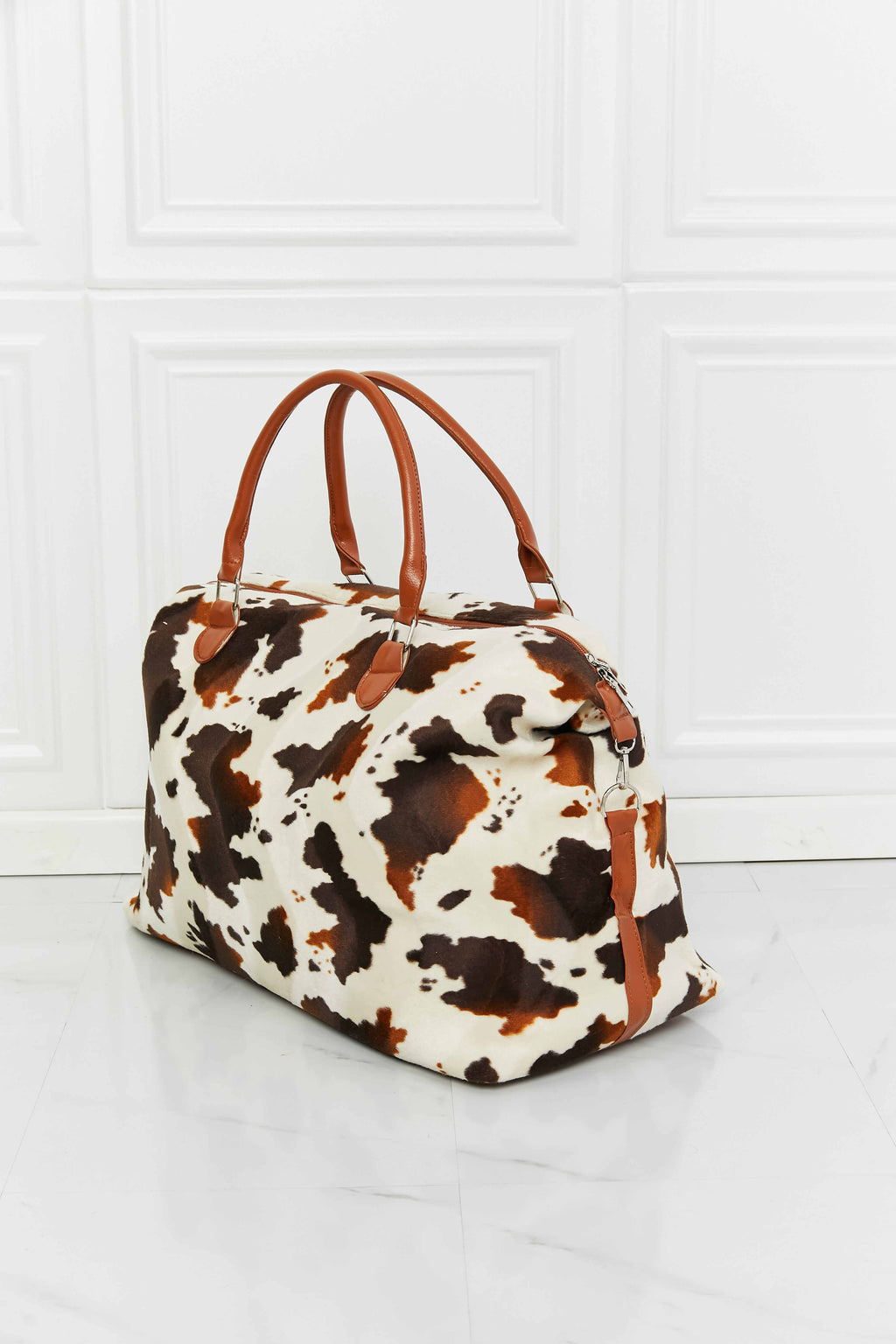 Animal Print Plush Weekender Bag - Weekender Bag by Trendsi | Available at Handbags Specialist Headquarter