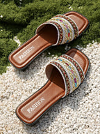 Open Toe Flats Sandals - Women Sandals by Trendsi | Available at Handbags Specialist Headquarter