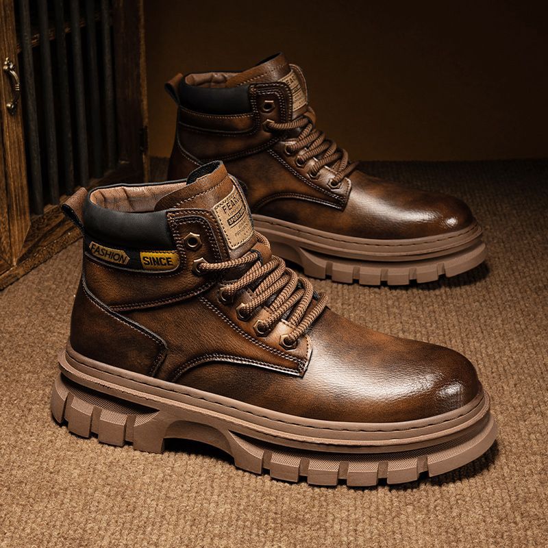 UrbanStride: Trendy British High-Top Work Boots