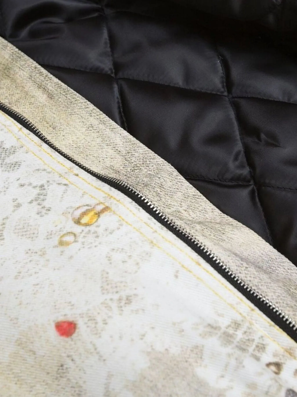 Men's Distressed Paint Splatter Zip Up Jacket - Men's jackets by Trendsi | Available at Handbags Specialist Headquarter