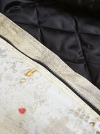 Men's Distressed Paint Splatter Zip Up Jacket - Men's jackets by Trendsi | Available at Handbags Specialist Headquarter