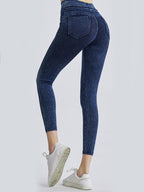 Wide Waistband Sports Leggings - Leggings by Trendsi | Available at Handbags Specialist Headquarter