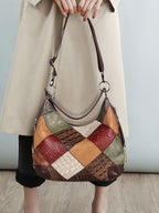 Grandeur Stitch Leather Shoulder Tote Bag - Shoulder Bags by Trendsi | Available at Handbags Specialist Headquarter