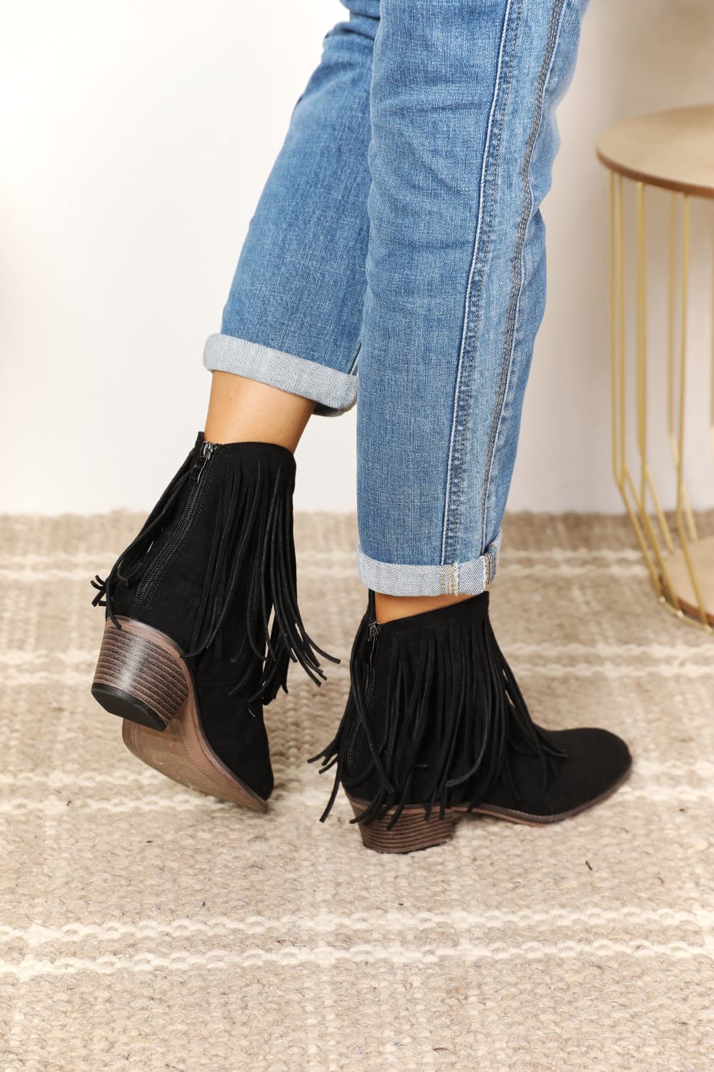 Legend Women's Fringe Cowboy Western Ankle Boots - Women Sandals by Trendsi | Available at Handbags Specialist Headquarter
