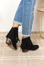 Legend Women's Fringe Cowboy Western Ankle Boots - Women Sandals by Trendsi | Available at Handbags Specialist Headquarter