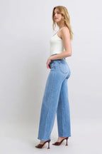 Judy Blue Full Size Wide Leg Jeans with Pockets - Women / Jeans & Denim by Trendsi | Available at Handbags Specialist Headquarter