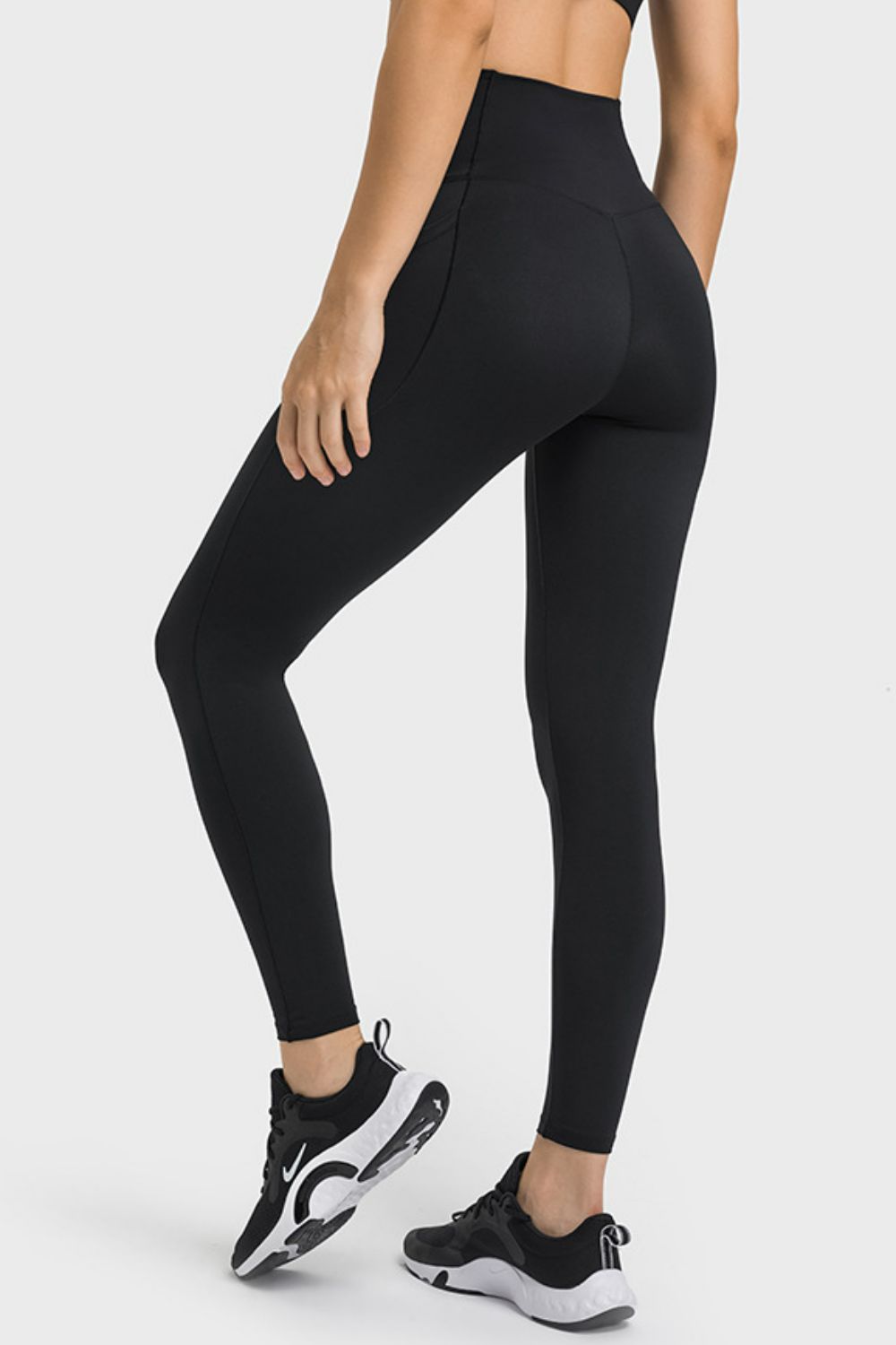 Millennia V-Waist Yoga Leggings with Pockets - Leggings by Trendsi | Available at Handbags Specialist Headquarter