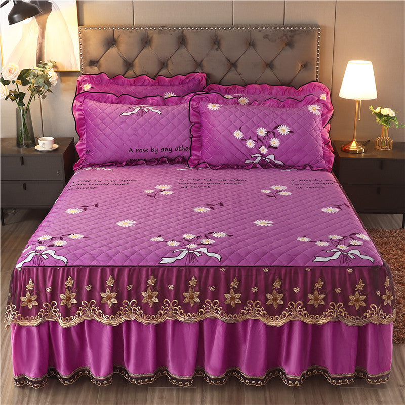 CozyLuxe Plush Bed Cover: Single Piece Comfort - Decor by Trendsi | Available at Handbags Specialist Headquarter