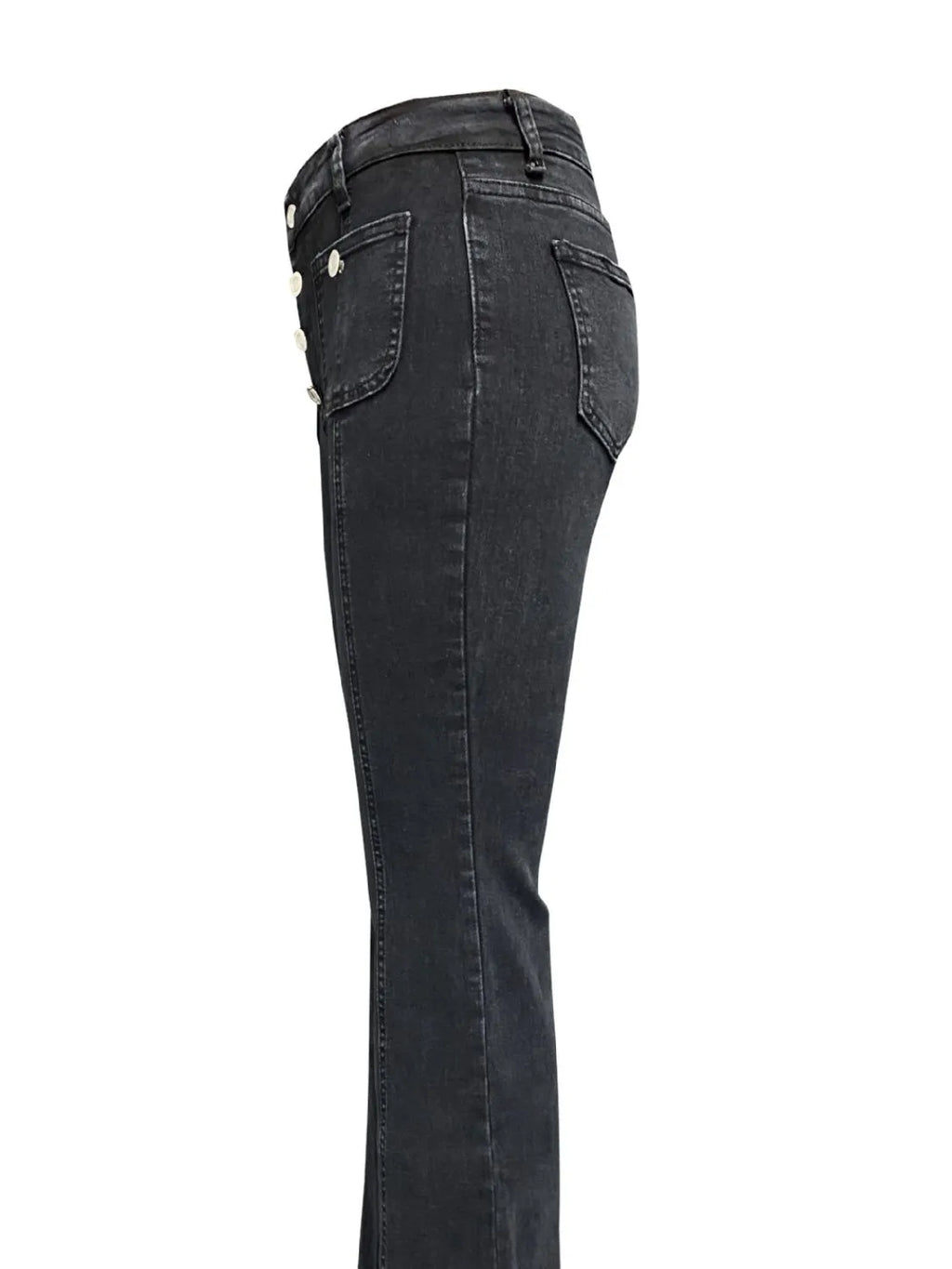 Flare Jeans with Pockets - Women / Jeans & Denim by Trendsi | Available at Handbags Specialist Headquarter