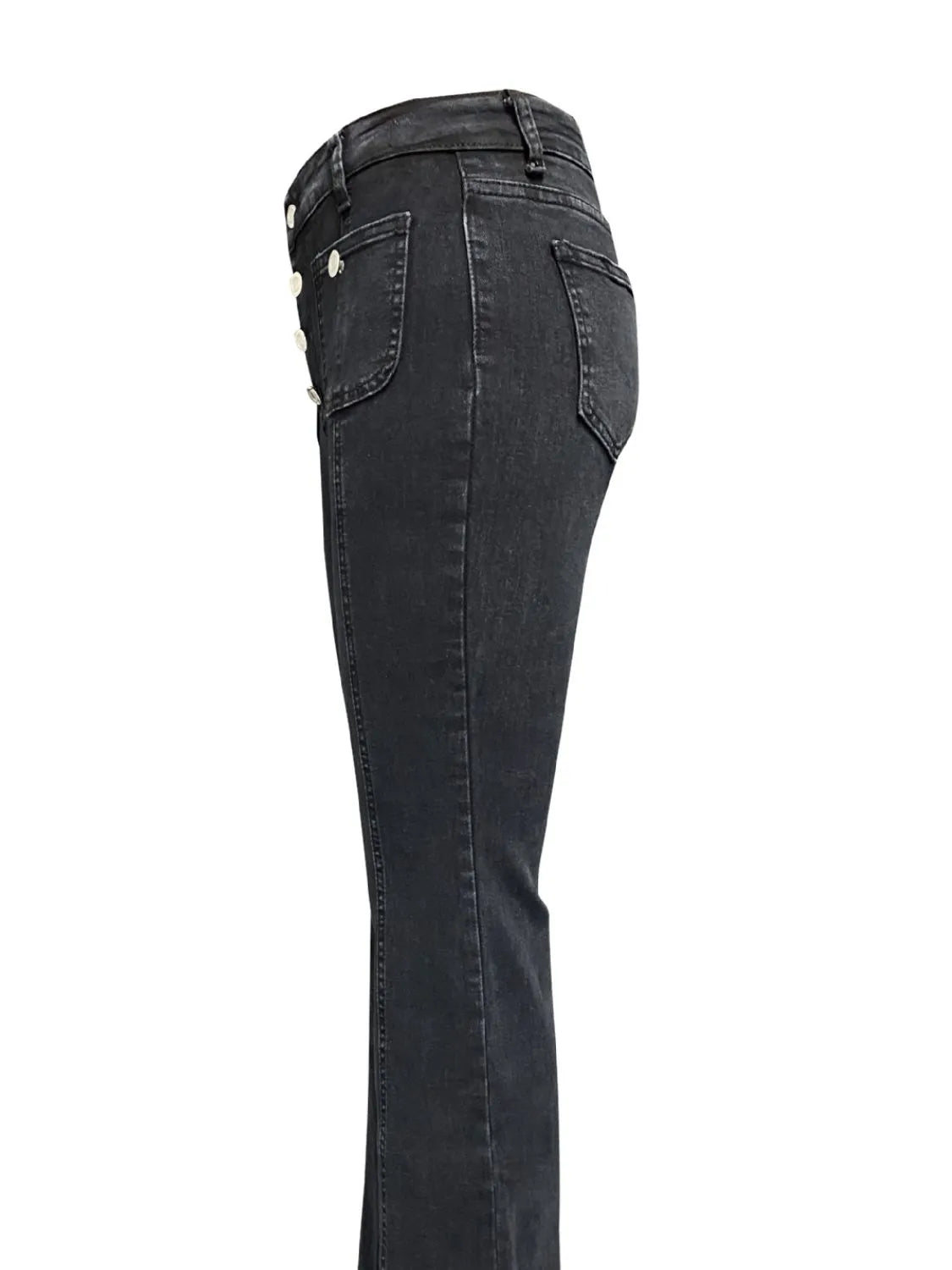 Flare Jeans with Pockets - Women / Jeans & Denim by Trendsi | Available at Handbags Specialist Headquarter