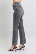 Judy Blue Full Size High Waist Rhinestone Straight Jeans Plus Size - Women / Jeans & Denim by Trendsi | Available at Handbags Specialist Headquarter