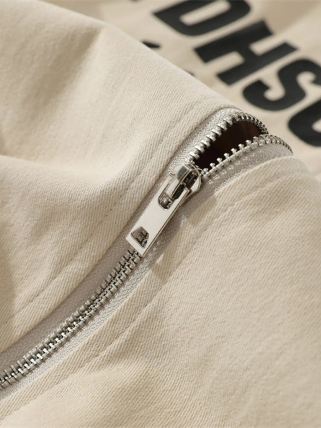 Men's Striped Hem Zip Up Jacket - Men's jackets by Trendsi | Available at Handbags Specialist Headquarter