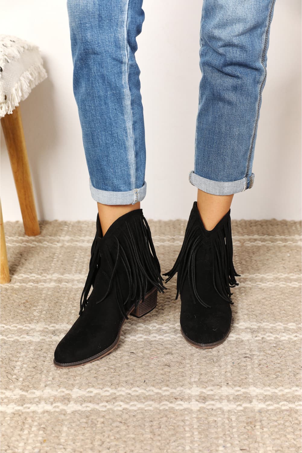 Legend Women's Fringe Cowboy Western Ankle Boots - Women Sandals by Trendsi | Available at Handbags Specialist Headquarter