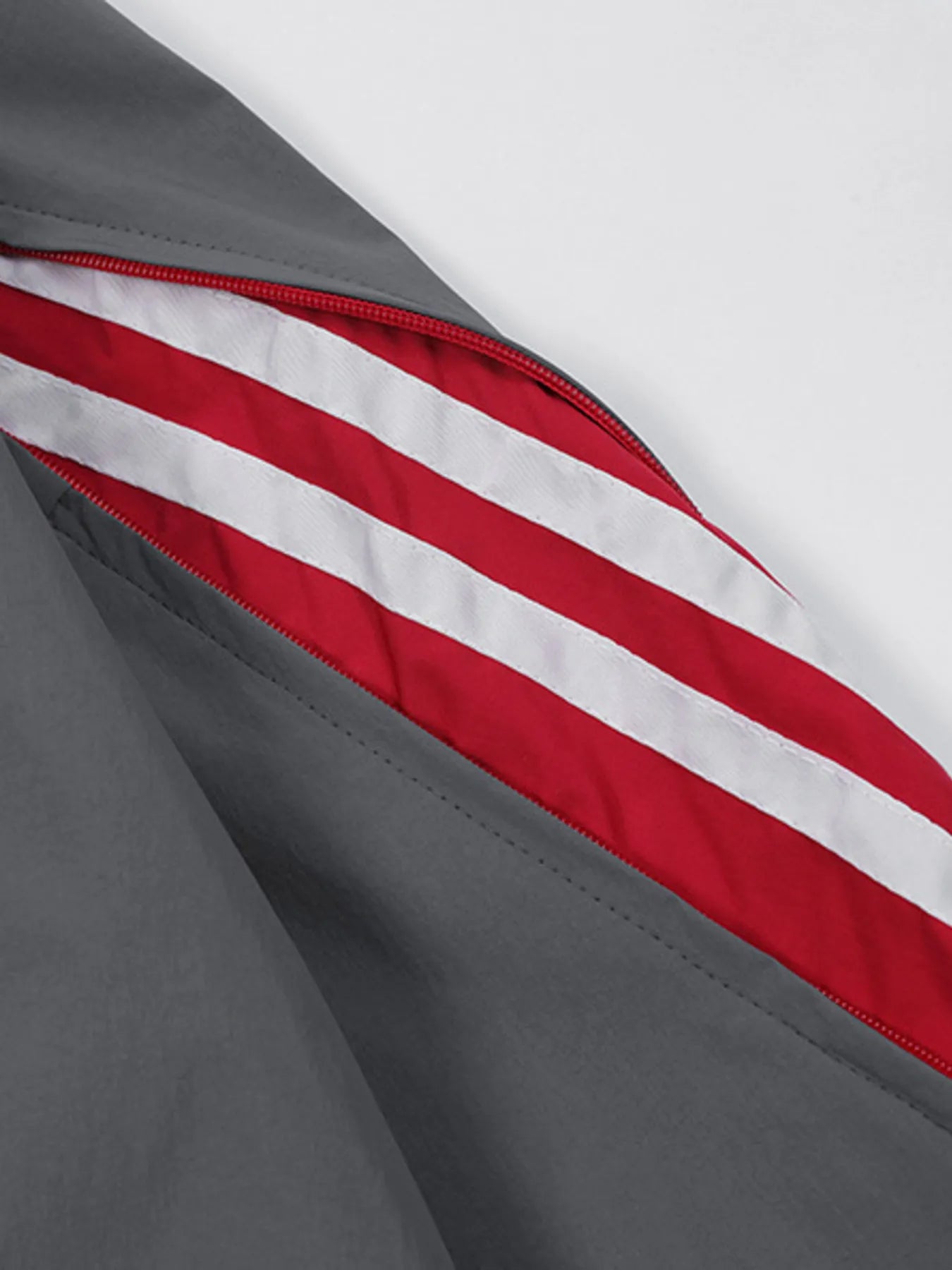 Men's Striped Zip Up Long Sleeve Jacket - Men's jackets by Trendsi | Available at Handbags Specialist Headquarter