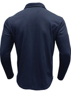 Men's Long Sleeve Polo Shirt with Chest Pocket - Men's Polo shirt by Trendsi | Available at Handbags Specialist Headquarter
