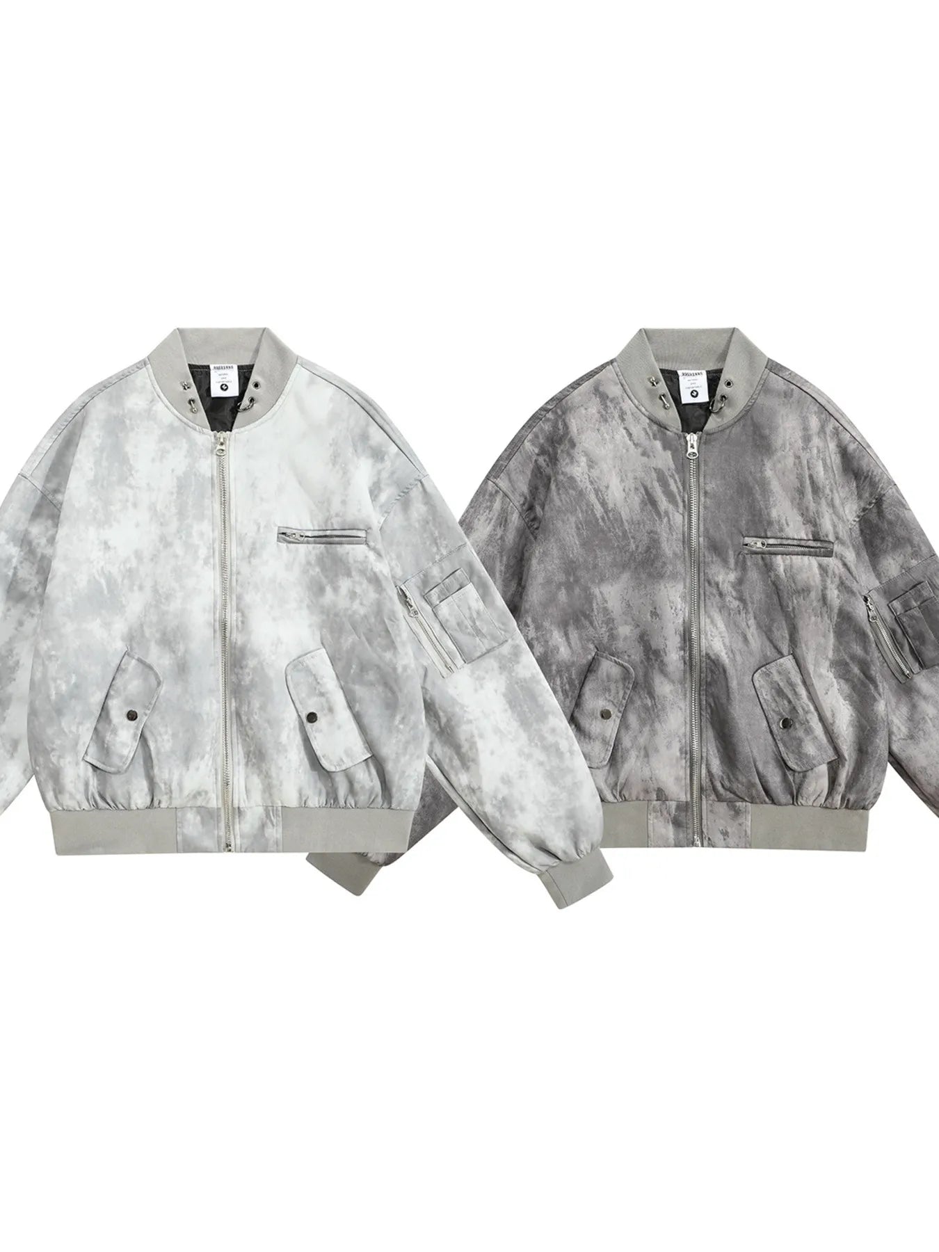 Men's Tie-Dye Zip-Up Bomber Jacket - Men's jackets by Trendsi | Available at Handbags Specialist Headquarter