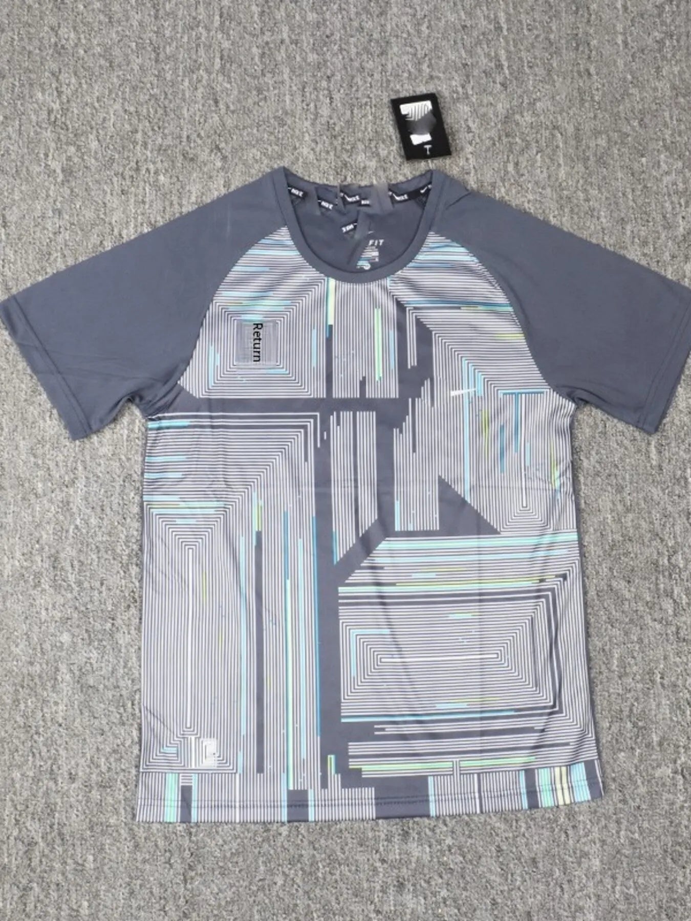 Men's Plus Size Printed Round Neck Active T-Shirt - mens-shirts by Trendsi | Available at Handbags Specialist Headquarter