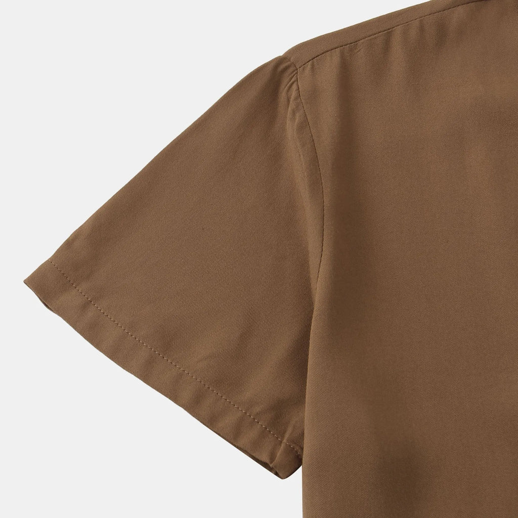 Men's Plus Size Casual Short Sleeve Button Down Shirt - mens-shirts by Trendsi | Available at Handbags Specialist Headquarter