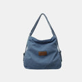 Adjustable Strap Denim Shoulder Bag - Handbags by Trendsi | Available at Handbags Specialist Headquarter