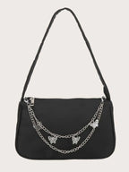 Butterfly Chain Polyester Handbag - handbags by Trendsi | Available at Handbags Specialist Headquarter