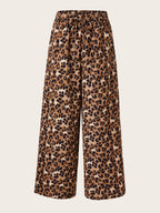 Leopard Luxe: Plus Size Wide Leg Pants