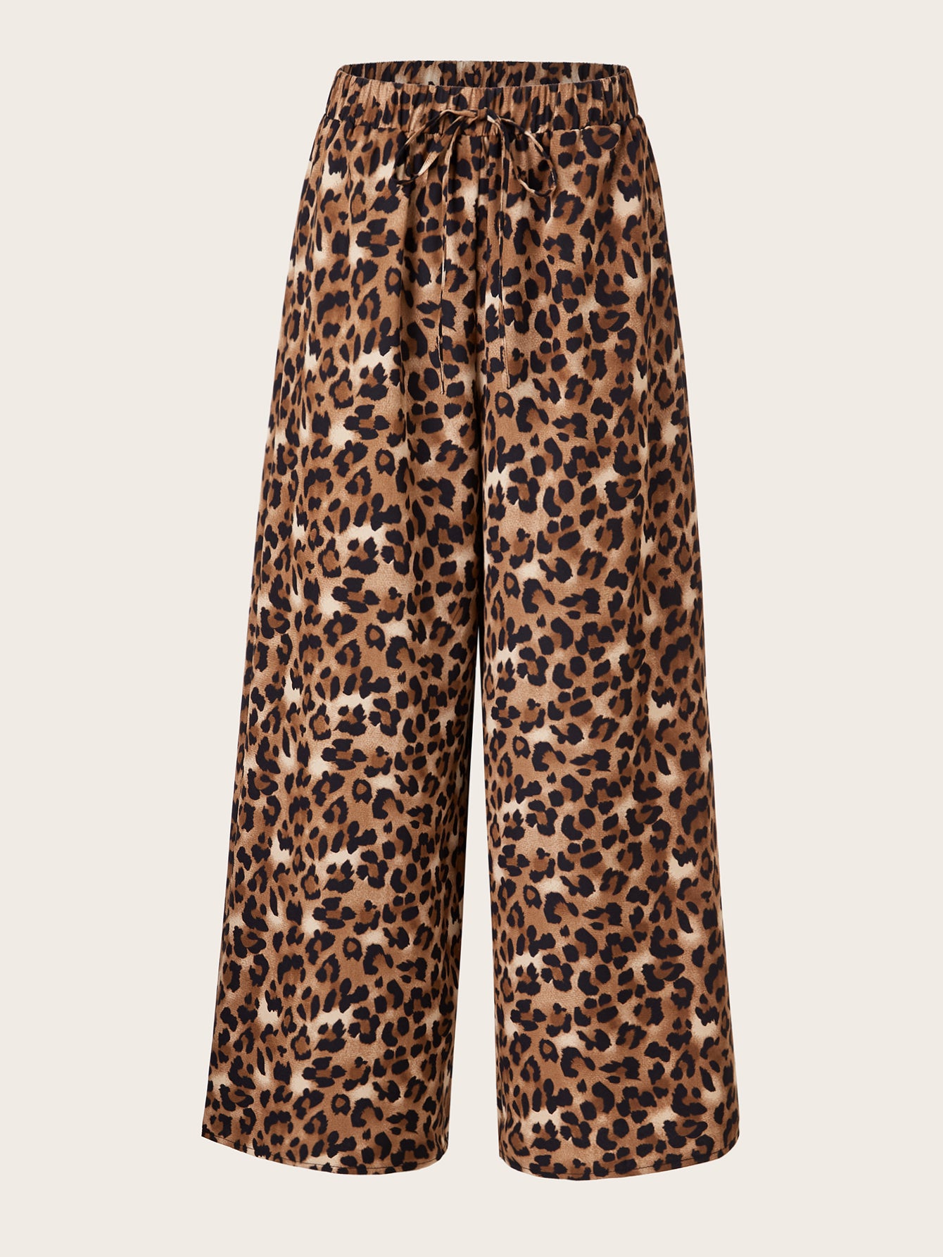 Leopard Luxe: Plus Size Wide Leg Pants