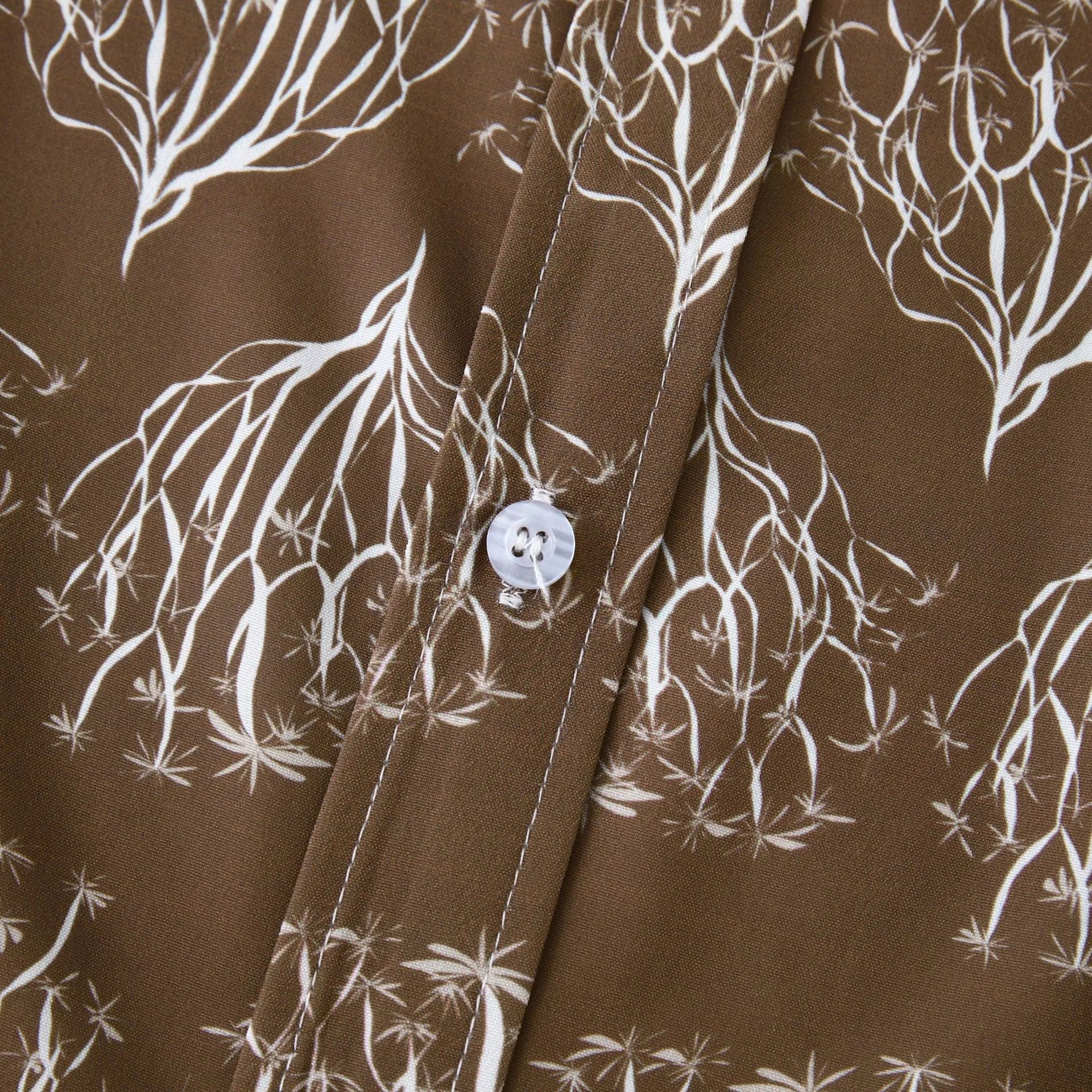 Men's Plus Size Printed Short Sleeve Button Down Shirt - mens-shirts by Trendsi | Available at Handbags Specialist Headquarter