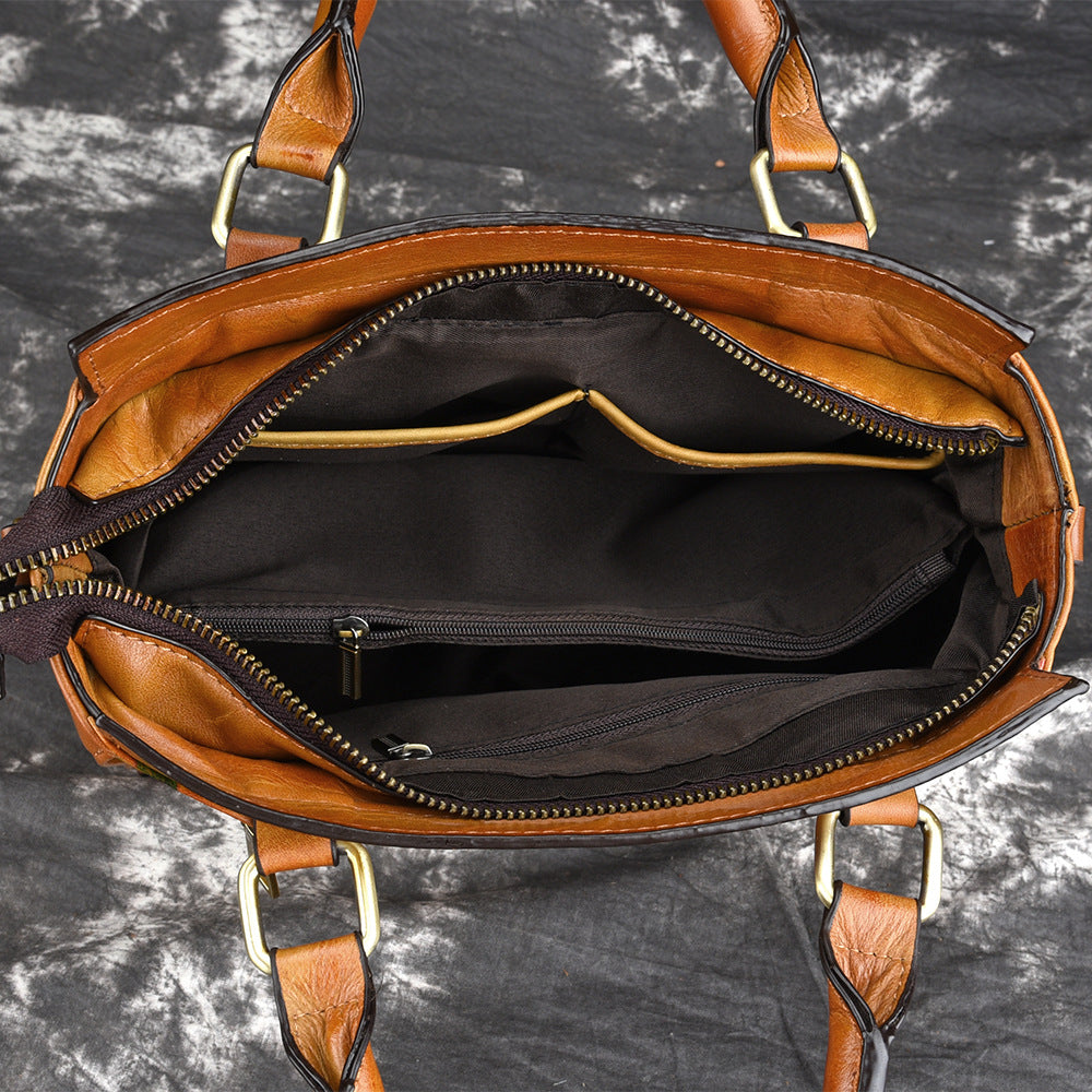EcoLux Genuine Leather Multi-Purpose Tote Bag