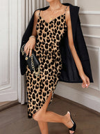 Leopard Print Bodycon Cami Dress - Maxi Dress by Trendsi | Available at Handbags Specialist Headquarter