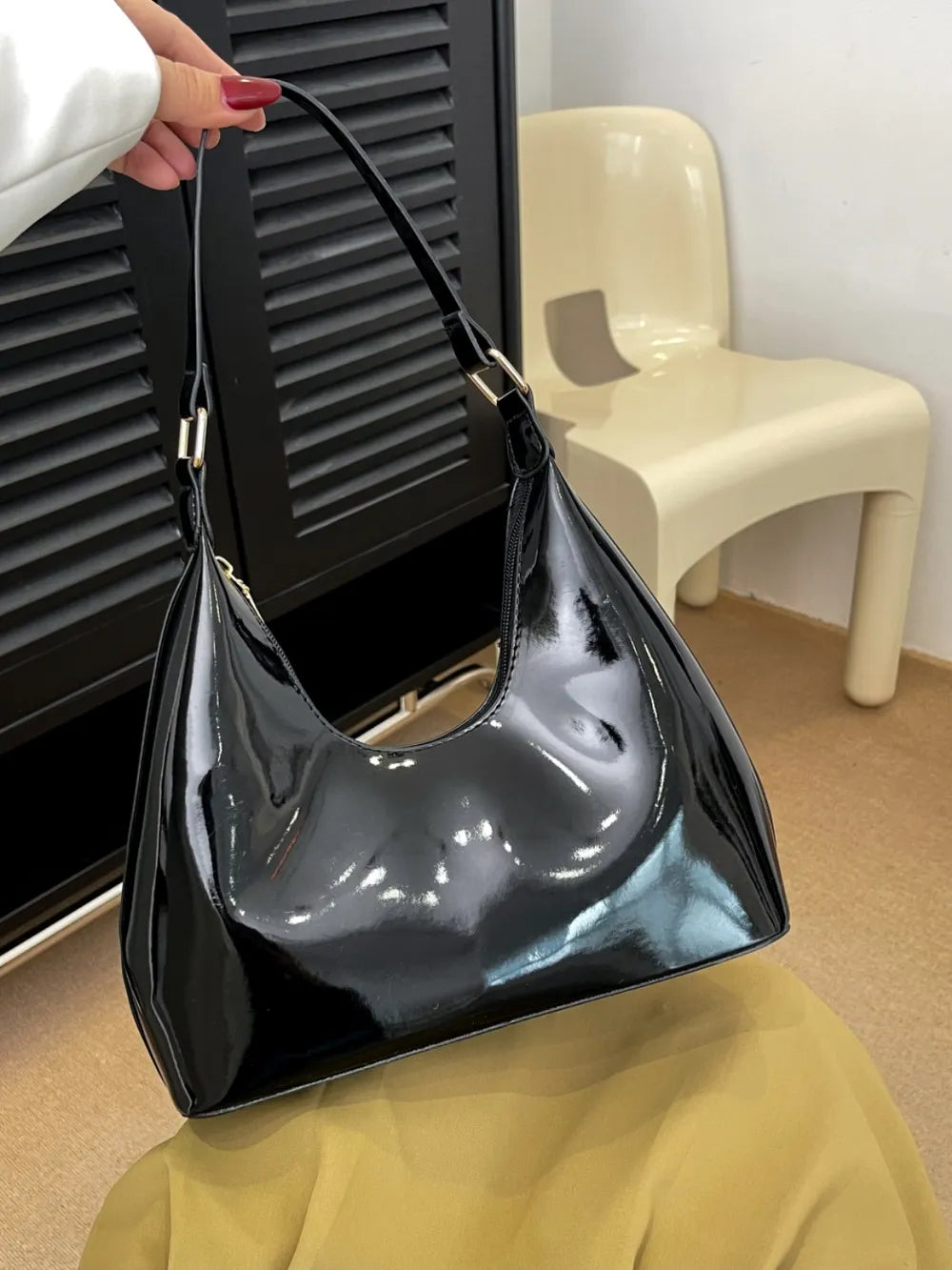 Mirror Surface Shoulder Bag - Tote Bag by Trendsi | Available at Handbags Specialist Headquarter