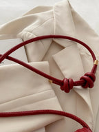 Knotted Strap PU Leather Handbag - handbags by Trendsi | Available at Handbags Specialist Headquarter