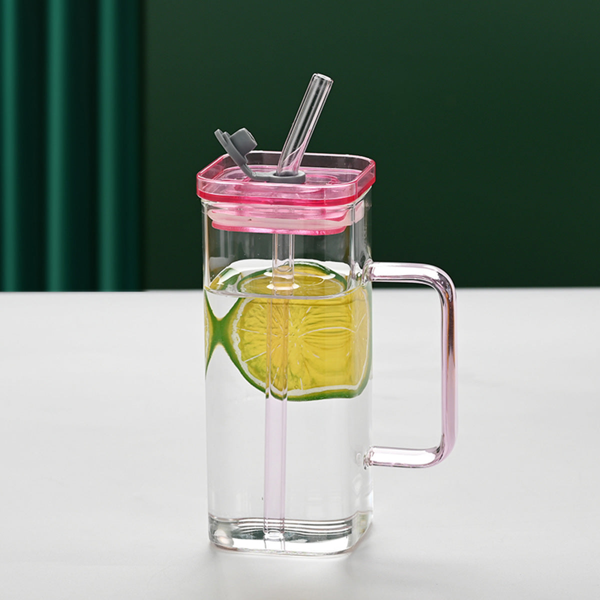 ColorSip Pink: Versatile High-Quality Glass Cup - Decor by Trendsi | Available at Handbags Specialist Headquarter