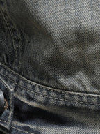 Men's Plus Size Washed Zip Up Denim Jacket with Chest Pockets - Men's jackets by Trendsi | Available at Handbags Specialist Headquarter