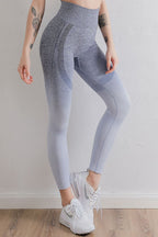 Gradient High Waist Sports Leggings - Leggings by Trendsi | Available at Handbags Specialist Headquarter