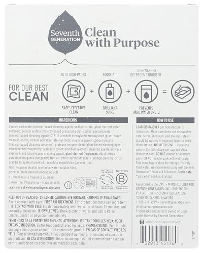 SeventhGen Citrus Sparkle Dishwasher Tabs Duo Pack -  by Handbags Specialist Headquarter | Available at Handbags Specialist Headquarter