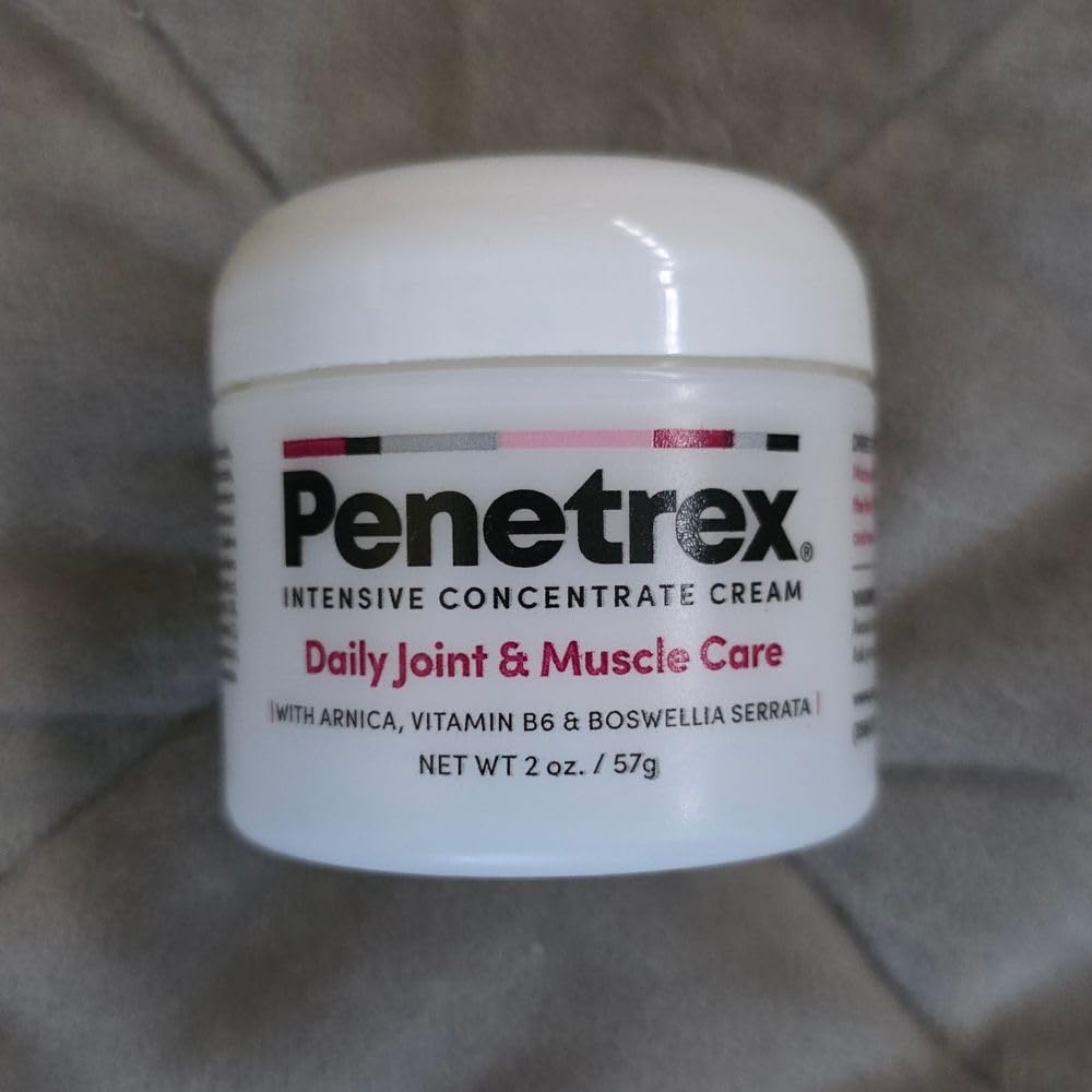 Penetrex intensive concentrate cream jar for daily joint and muscle care in white container. - Penetrex Cream Duo Pack - 2oz & 4oz Jars - 4 Ounce (Pack of 1) - Handbags Specialist Headquarter