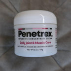 Penetrex intensive concentrate cream jar for daily joint and muscle care in white container. - Penetrex Cream Duo Pack - 2oz & 4oz Jars - 4 Ounce (Pack of 1) - Handbags Specialist Headquarter