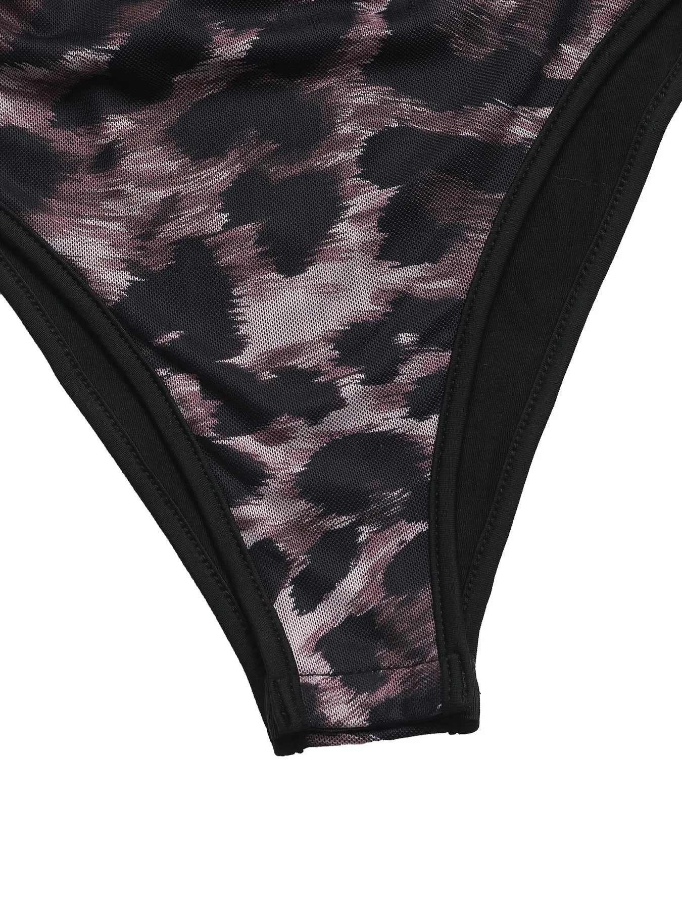 Leopard Print One Shoulder Long Sleeve Bodysuit - Tops by Trendsi | Available at Handbags Specialist Headquarter