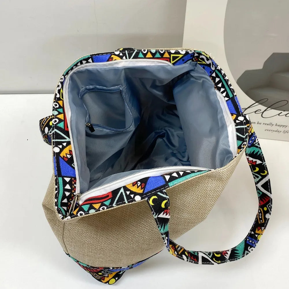 Geometric Medium Tote Bag - Tote Bag by Trendsi | Available at Handbags Specialist Headquarter