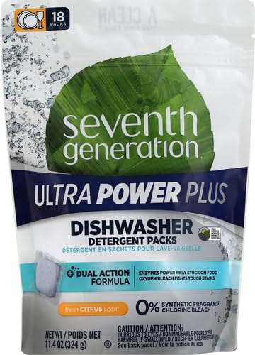 SeventhGen Citrus Sparkle Dishwasher Tabs Duo Pack -  by Handbags Specialist Headquarter | Available at Handbags Specialist Headquarter