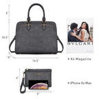 Women’s 2pc Tote & Wallet Handbag Set with 3 Compartments