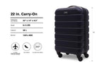 Wrangler 22 Olive Hardside Spinner Carry-On
