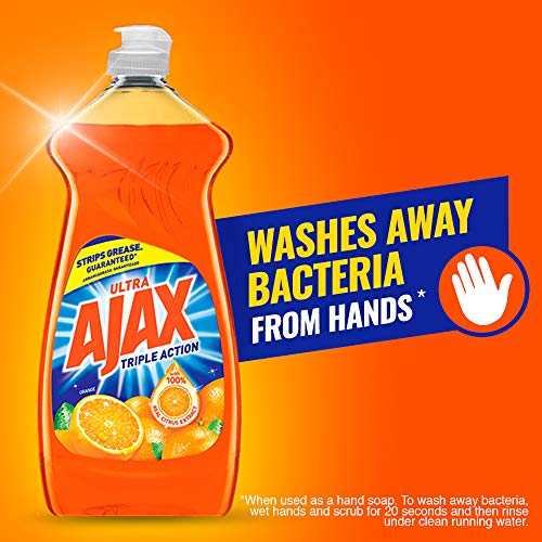 Ajax Triple Orange Dish Soap - 90 fl oz - Dish Soap Liquid by Handbags Specialist Headquarter | Available at Handbags Specialist Headquarter