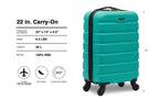 Wrangler 22 Olive Hardside Spinner Carry-On