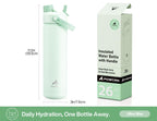 ChillKnight 26oz: Dual-Lid Leak-Proof Bottle - Water Bottles by Handbags Specialist Headquarter | Available at Handbags Specialist Headquarter