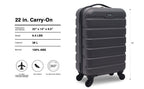 Wrangler 22 Olive Hardside Spinner Carry-On