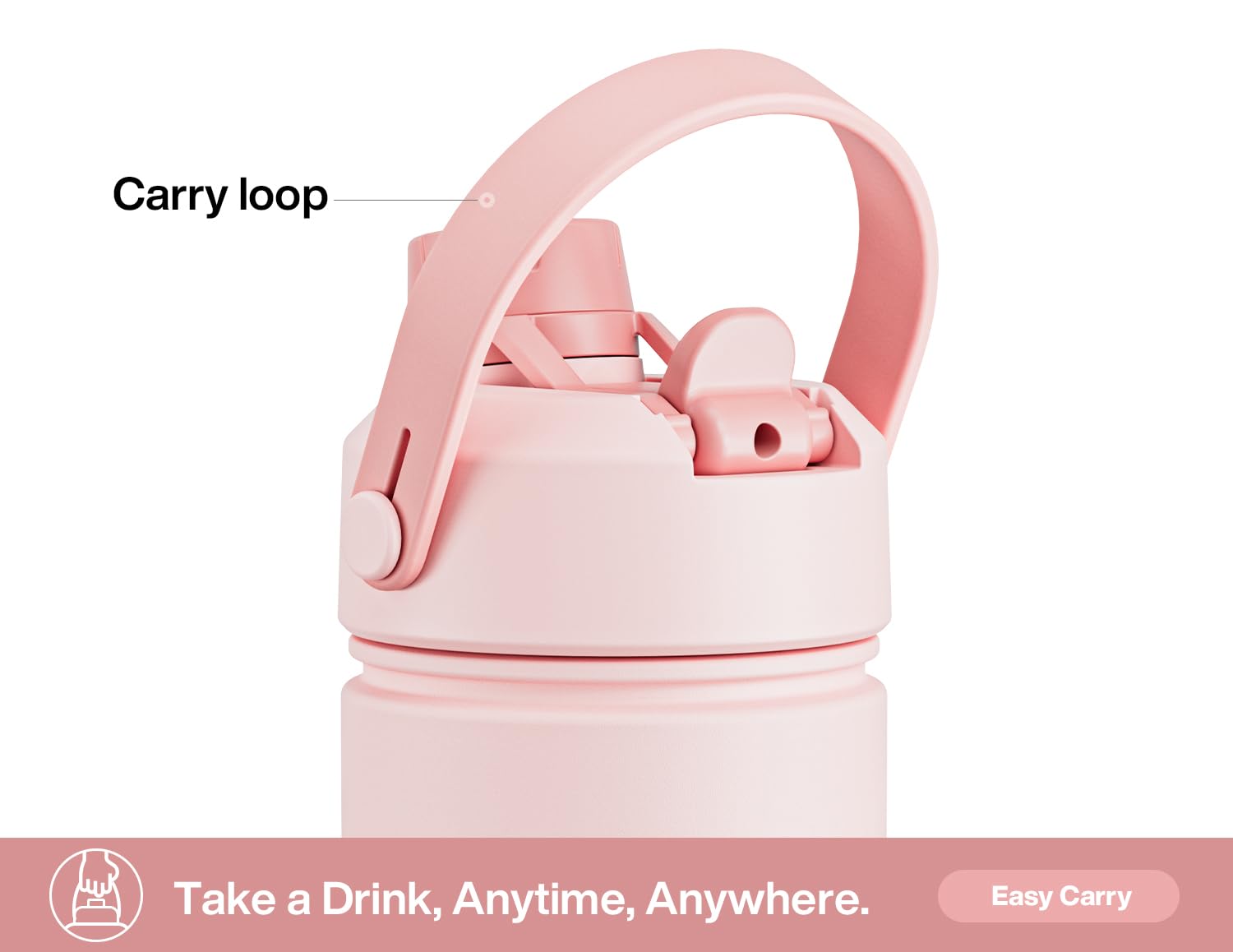 ChillKnight 26oz: Dual-Lid Leak-Proof Bottle - Water Bottles by Handbags Specialist Headquarter | Available at Handbags Specialist Headquarter